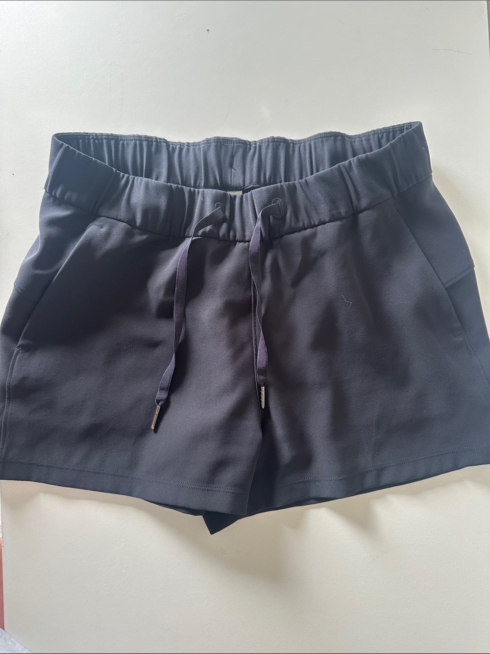 Black lululemon drawstring shorts
